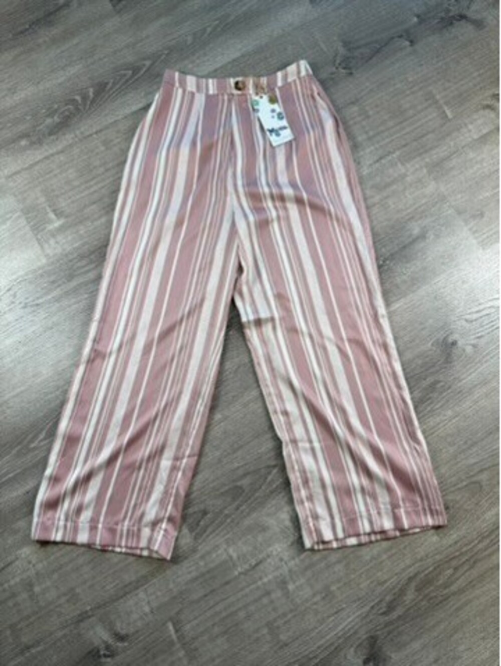 Show Me Your Mumu Kensington Pants Slipper Stripe Sheen sz M
